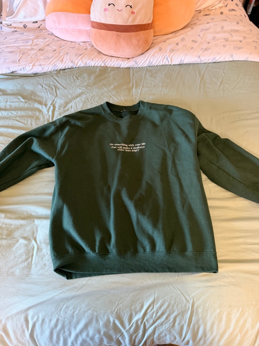 Dark Green Crewneck Sweatshirt - Classic Everyday Sweater